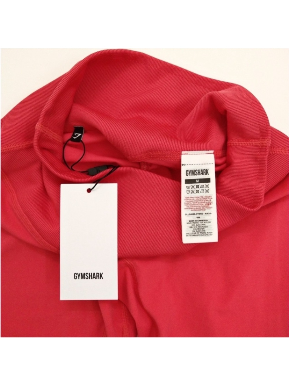 Gymshark Whitney Simmons V2 Cyber Red Leggings Size Medium - Picture 5 of 16